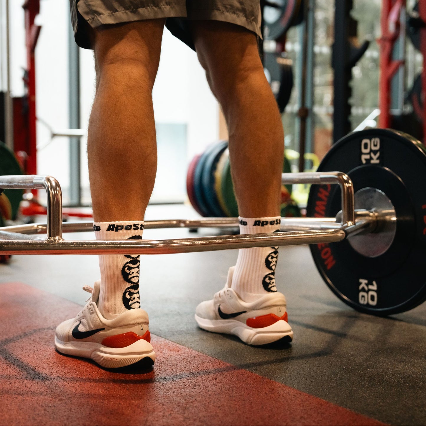 White 4 Pack of Sports Grip Socks Bundle