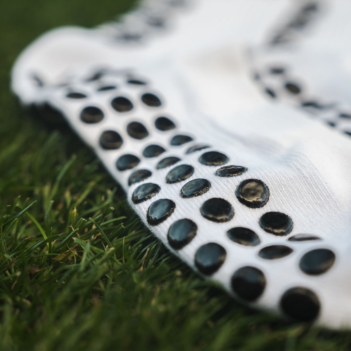 White Youth Sports Grip Socks