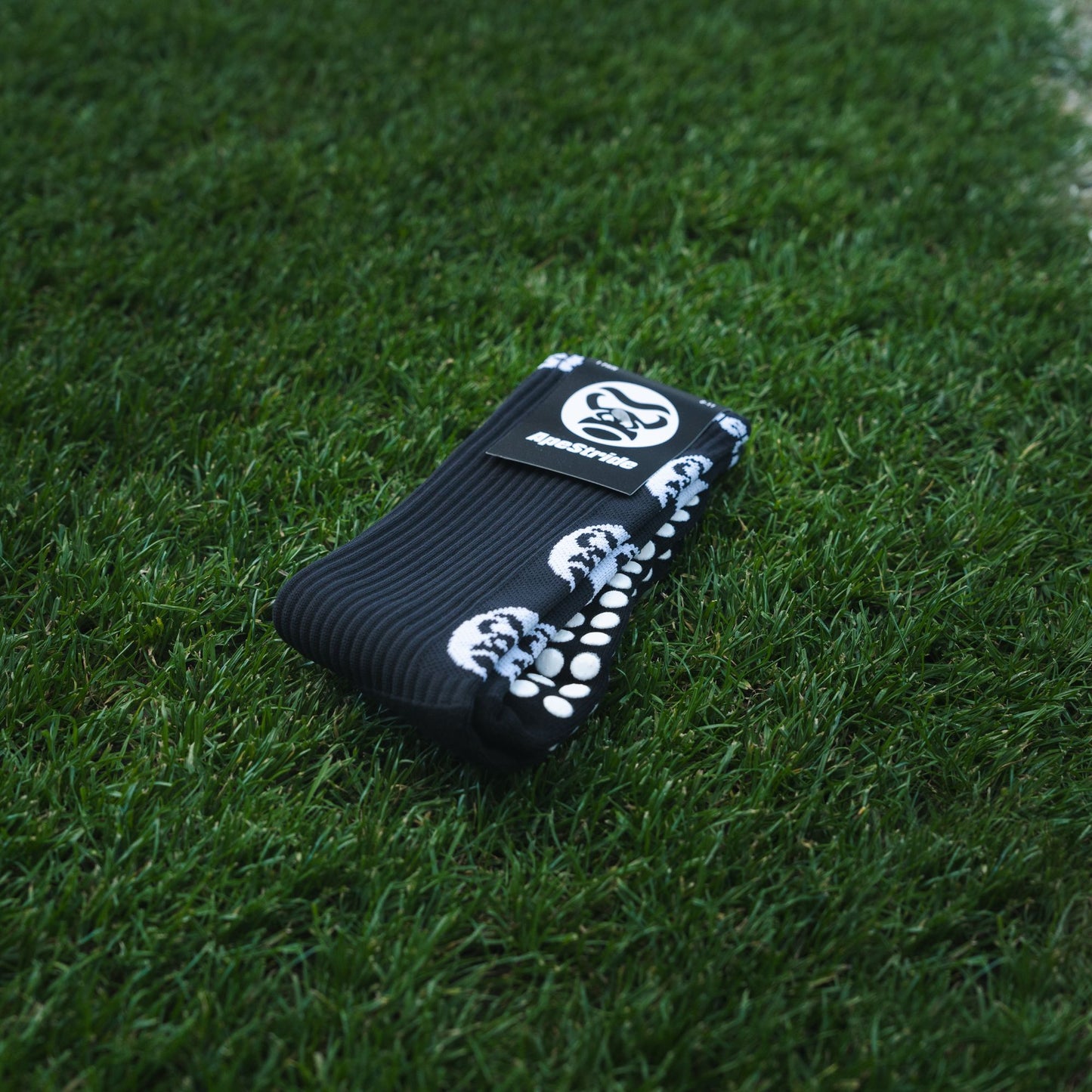 Black Youth Sports Grip Socks