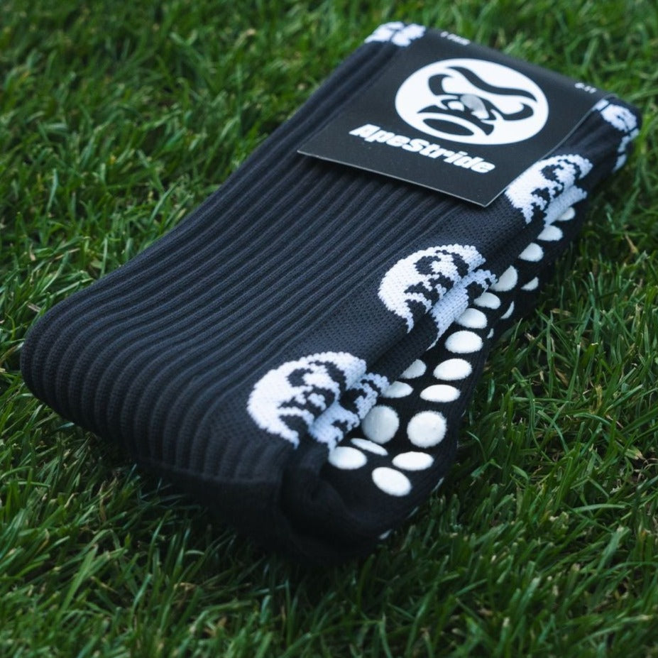 Black Sports Women's Grip Socks